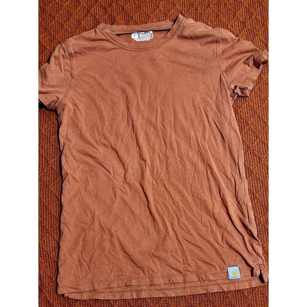 Carhart for Women XS Orange T-Shirt Short Sleeve Crew Neck